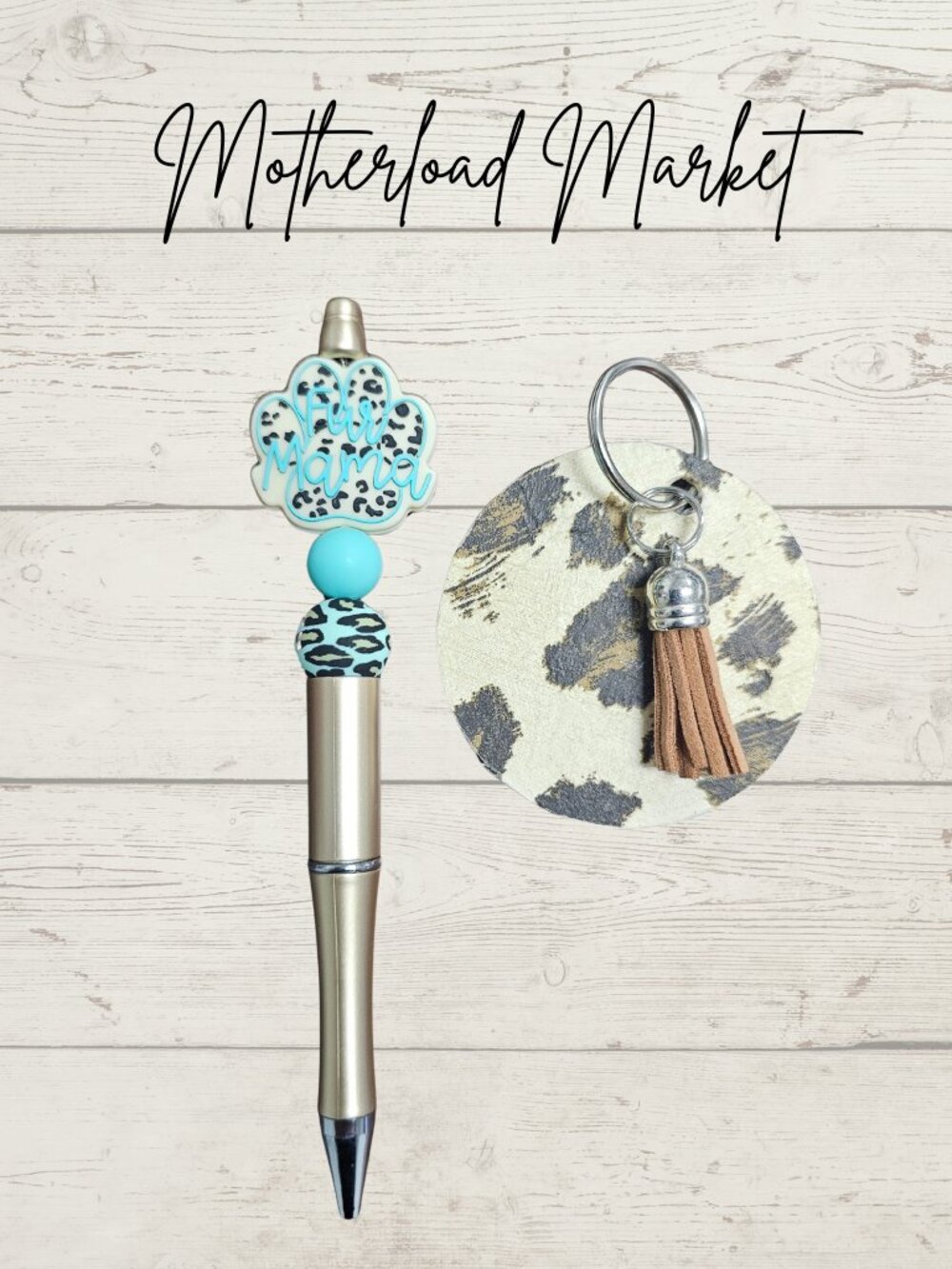 Fur Mama Handmade Pen & Key Chain Set